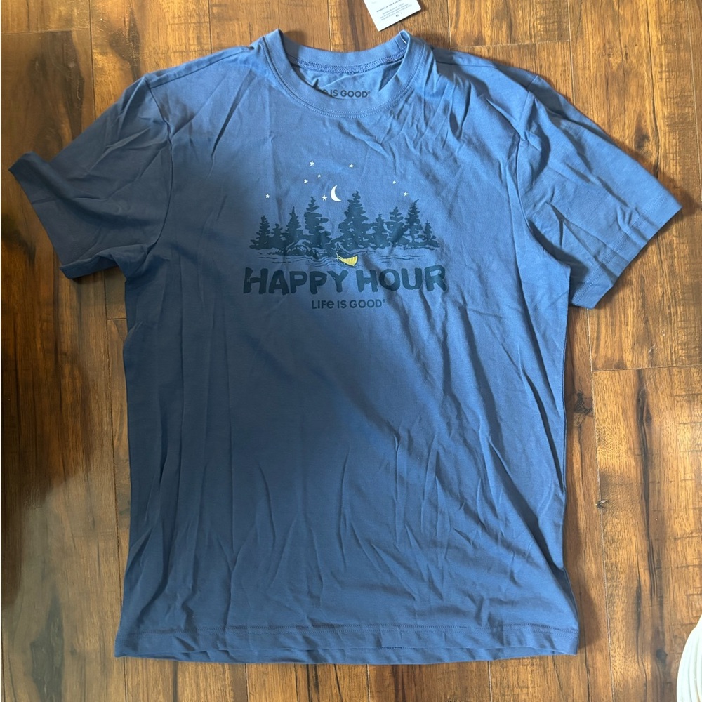 Life is good® Happy Hour Canoe Graphic T-Shirt - Short Sleeve